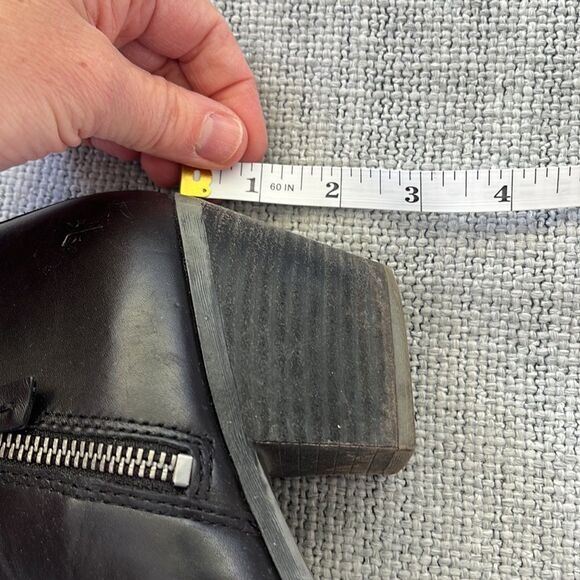 Frye Ankle Boots Womens Size 9 Black Leather Booties - Picture 7 of 8